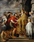 Peter Paul Rubens Saint Ambrose forbids emperor Theodosius I to enter the church Sweden oil painting artist